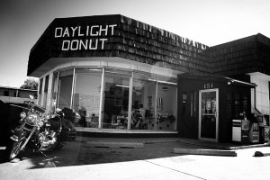 Daylight donut, Laramie, Wyoming, USA