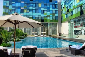 Pool at luxury hotel-Bangalore-India