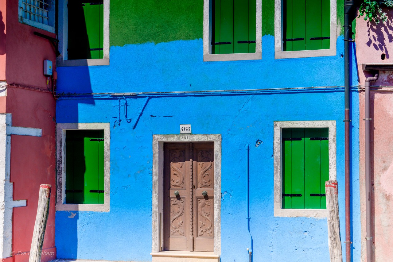 Ommålning på Burano - Venedig - Italien