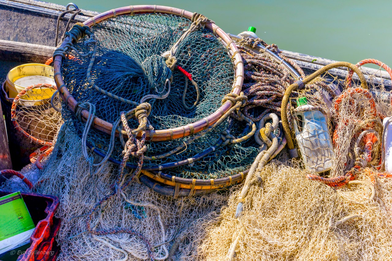 Fiskenät på Burano - Venedig - Italien