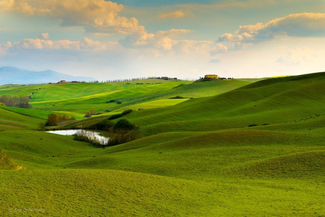 Toscana Val d'orcia  kullar i Italien