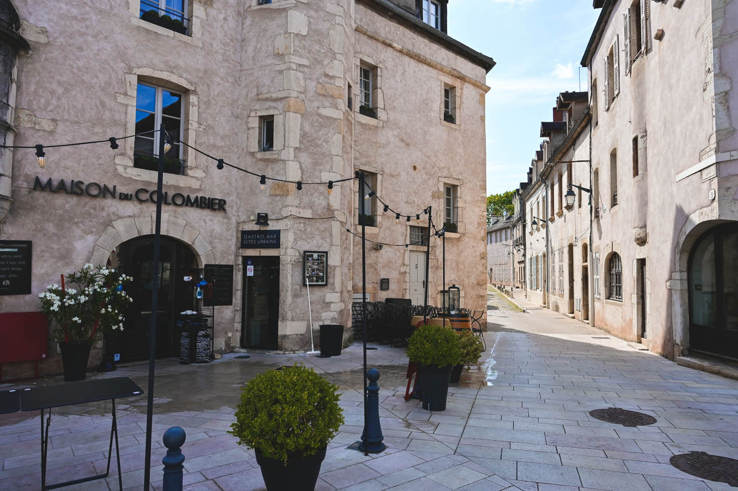 Stängs uteservering i Beaune