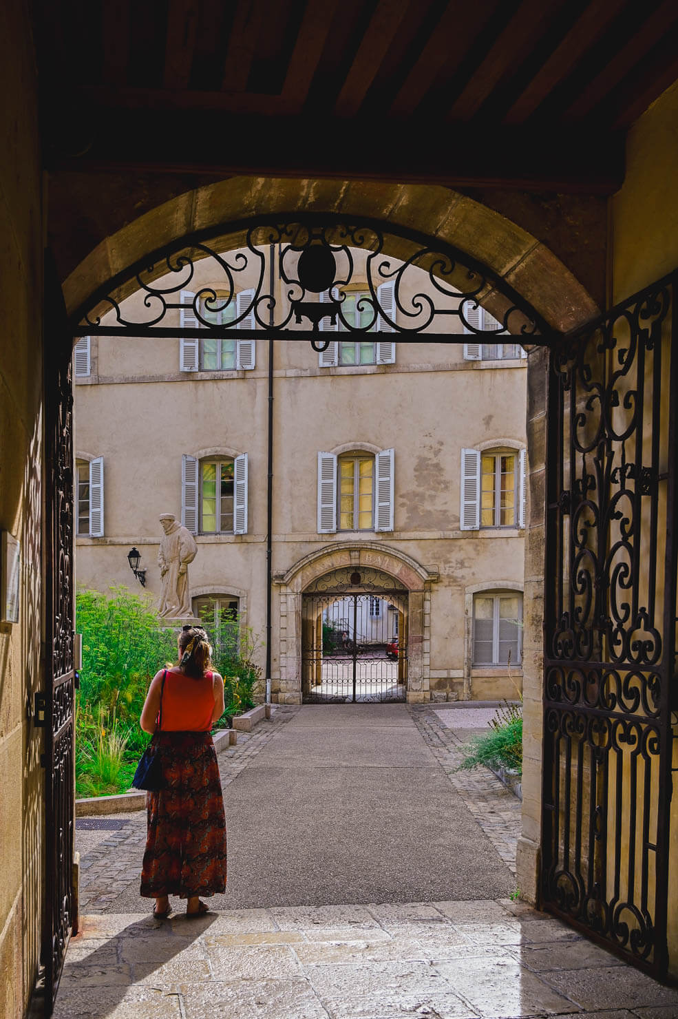 Dörr in till Hospices de Beaune