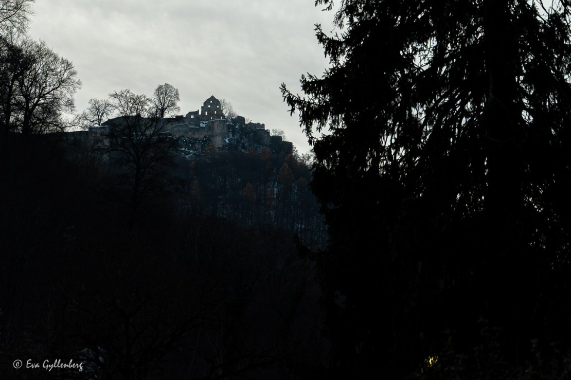 Slottet Hohenurach är idag en ruin som ligger utanför Bad Urach.