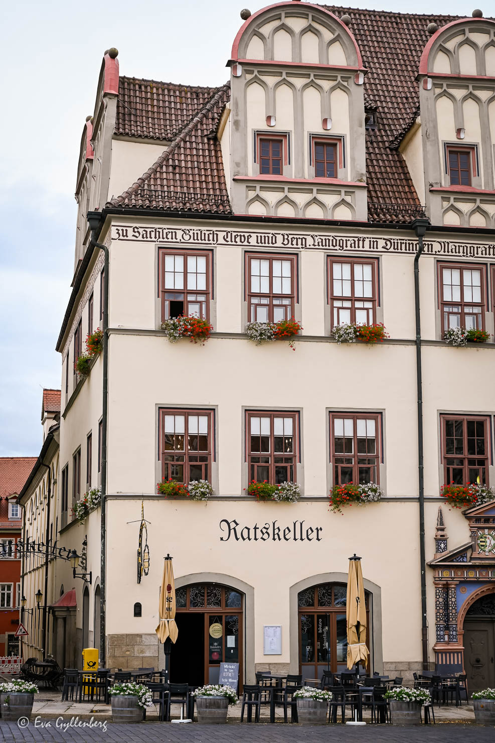 Det vita rathaus i Naumburg